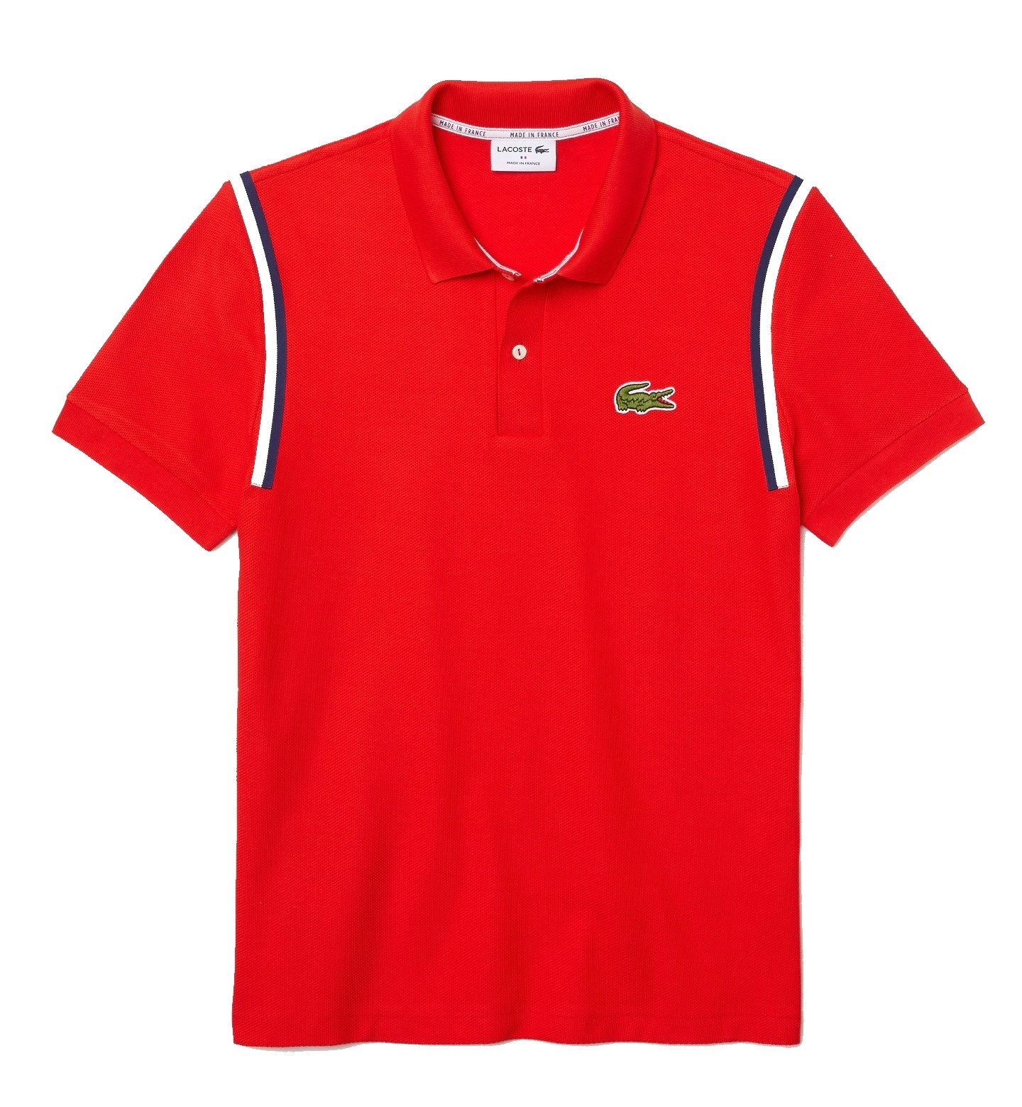 Lacoste Made In France Regular Fit Organic Cotton Polo Shirt Red
