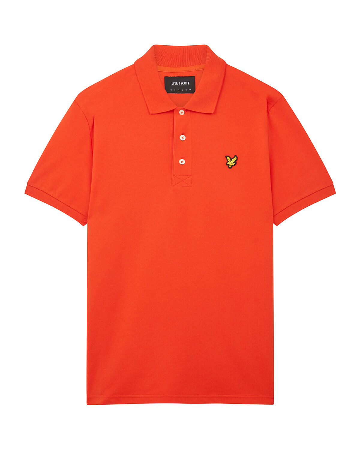 Lyle and Scott Plain Polo Shirt Orange