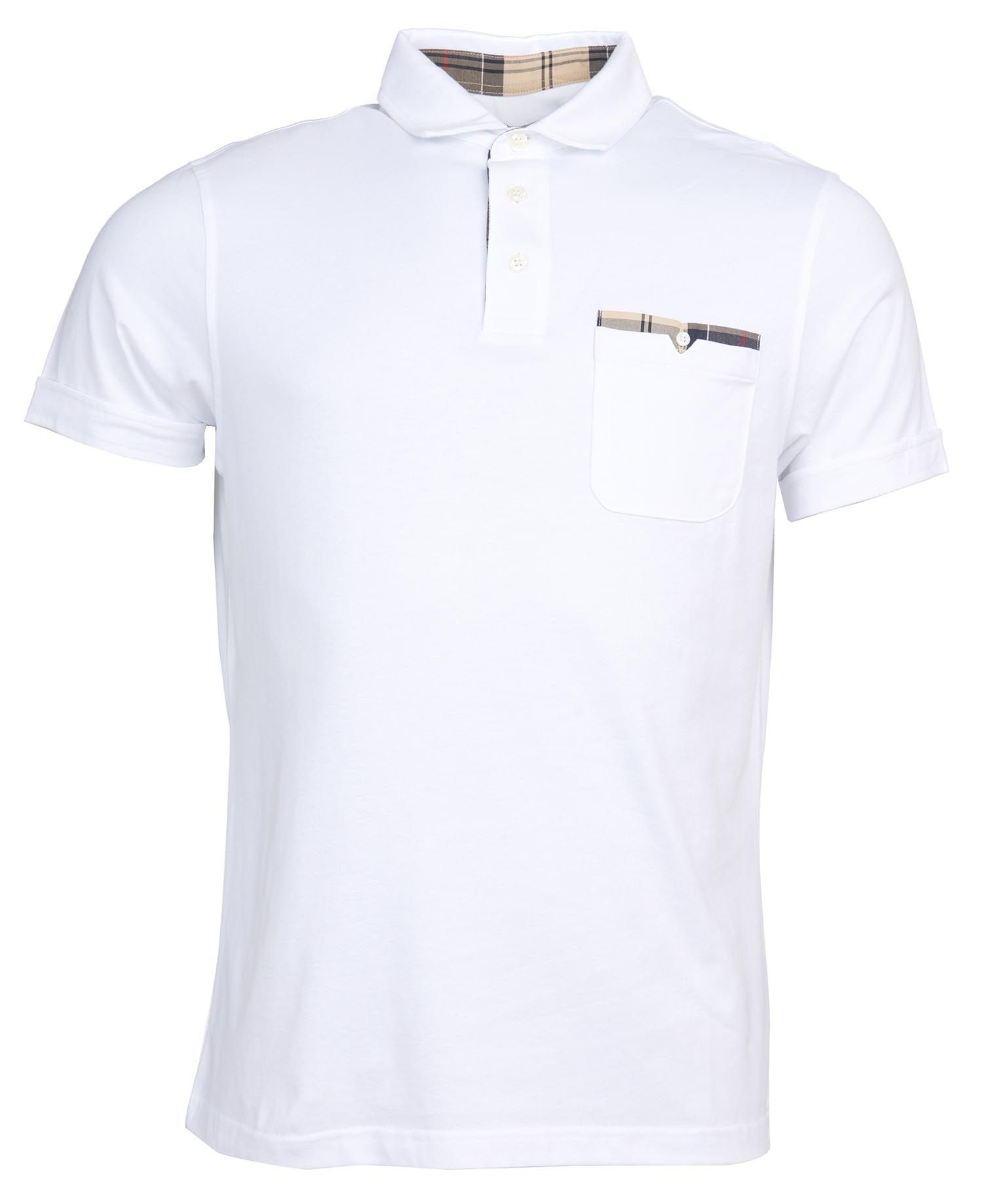 Barbour Corpatch Polo Shirt White