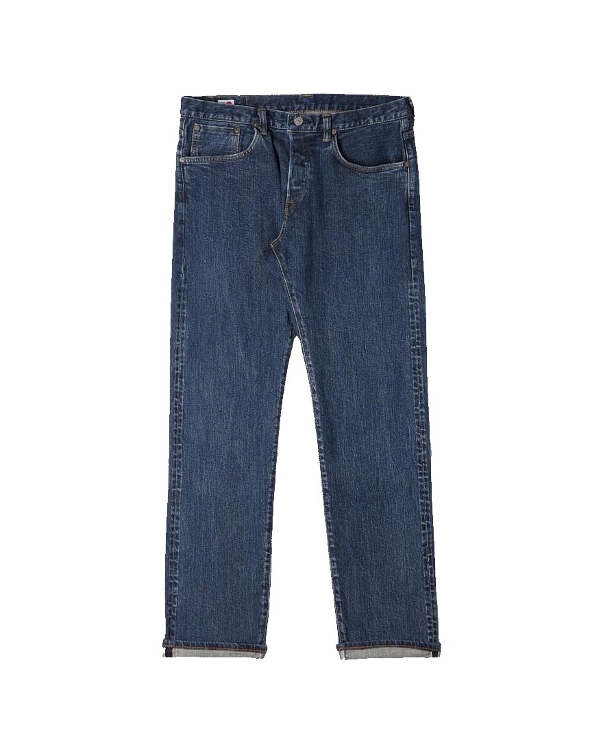 Edwin Regular Tapered Jeans - Made In Japan - Blue Even Wash Mid L32