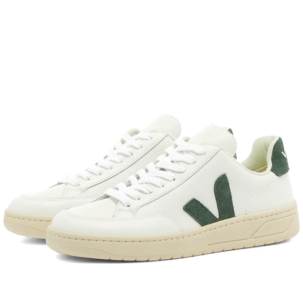 Veja Veja V-12 Leather Sneaker White & Green