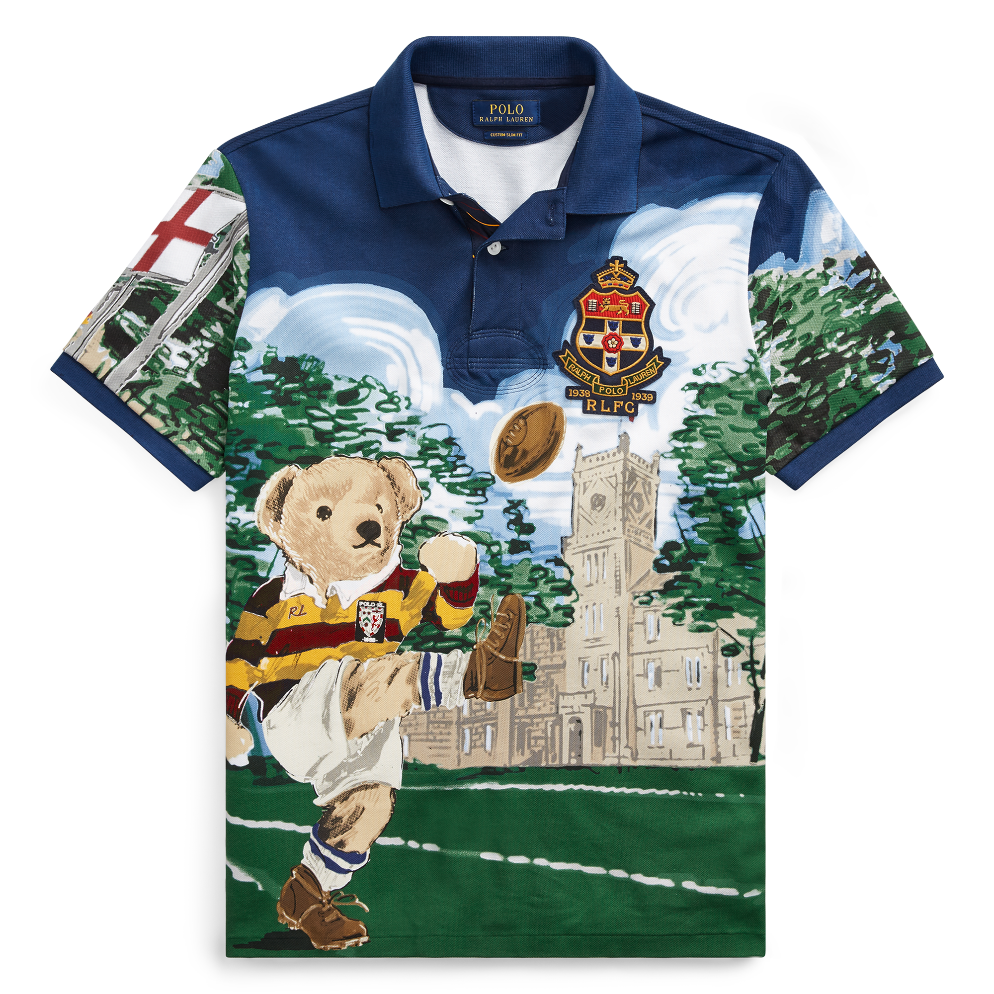 Polo Ralph Lauren Rugby Bear Polo Shirt Navy