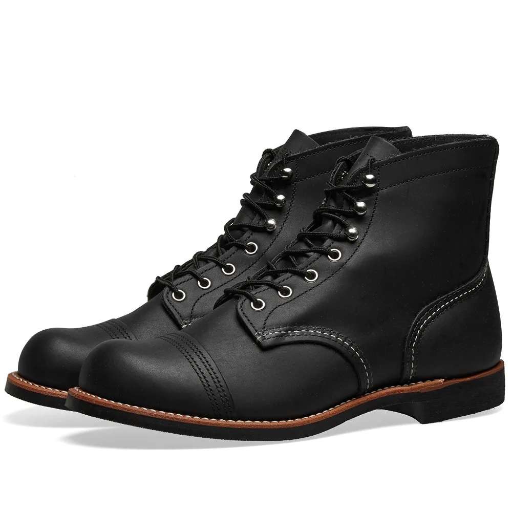 8084 Heritage 6" Iron Ranger Boot Black Harness Leather