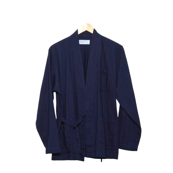 Trouva: Kyoto Work Jacket Herringbone Denim Indigo 26706