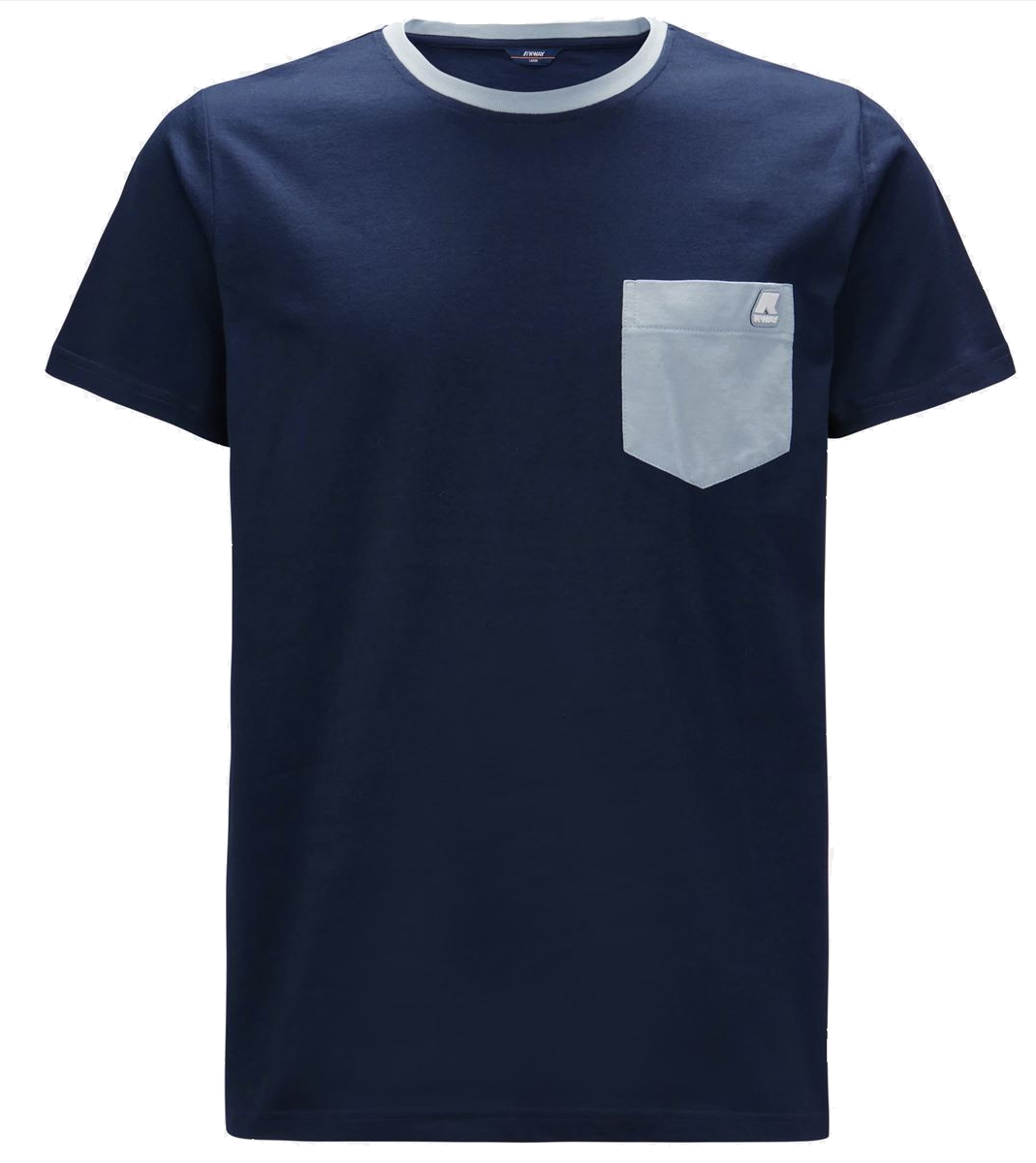 Siguir Bicolor Pocket Tee Blue & Avio Blue