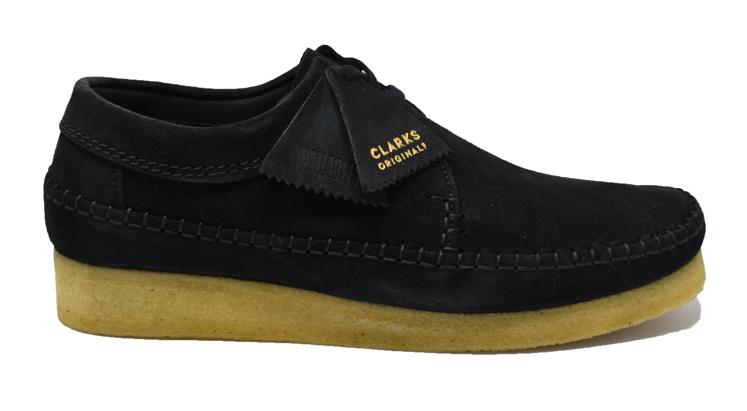 Clarks Originals Weaver Suede Shoes (Black)