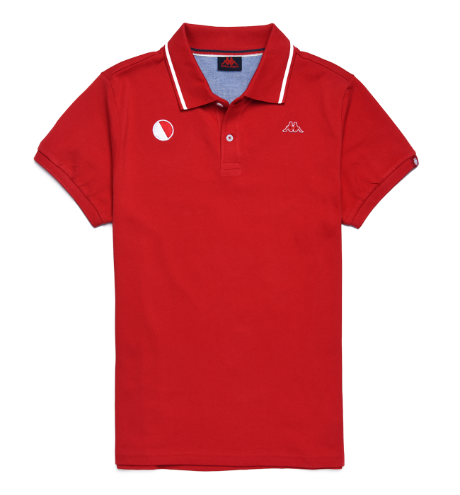 Len Monaco Polo Shirt Red & White