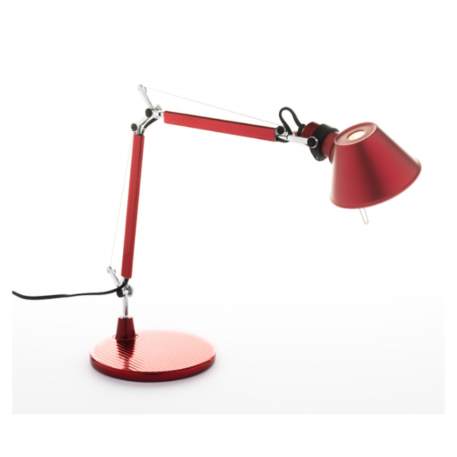 artemide Anodised Red TOLOMEO MICRO TABLE Light