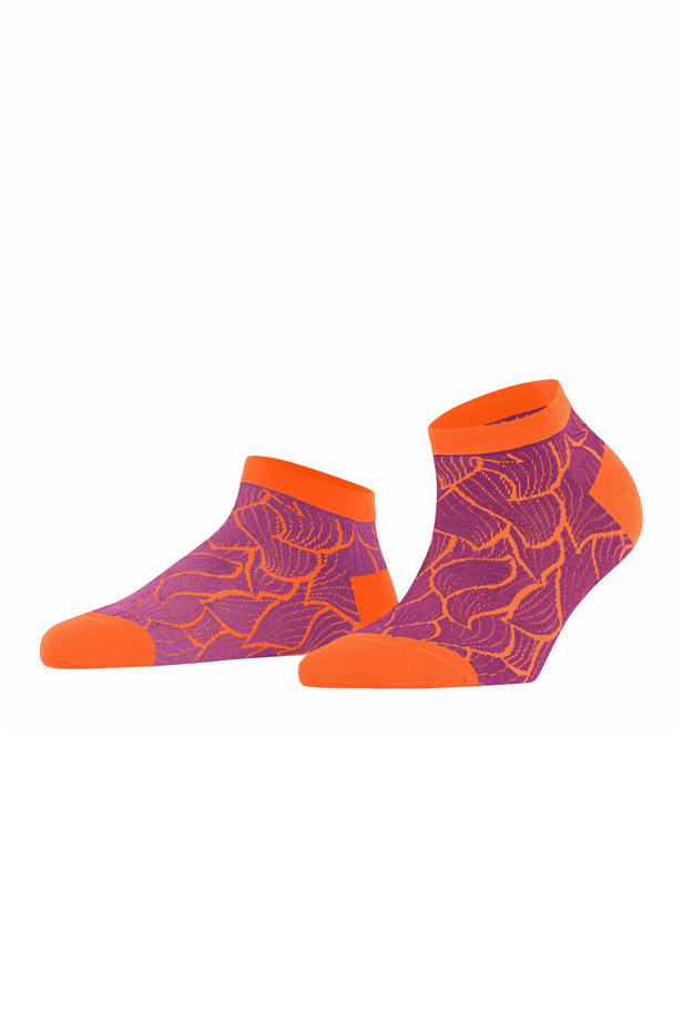 Stencil Sneaker Organic Cotton Socks - Dark Magenta