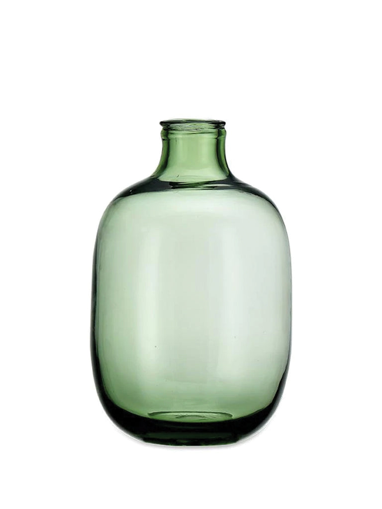 Small Lua Glass Vase In Green