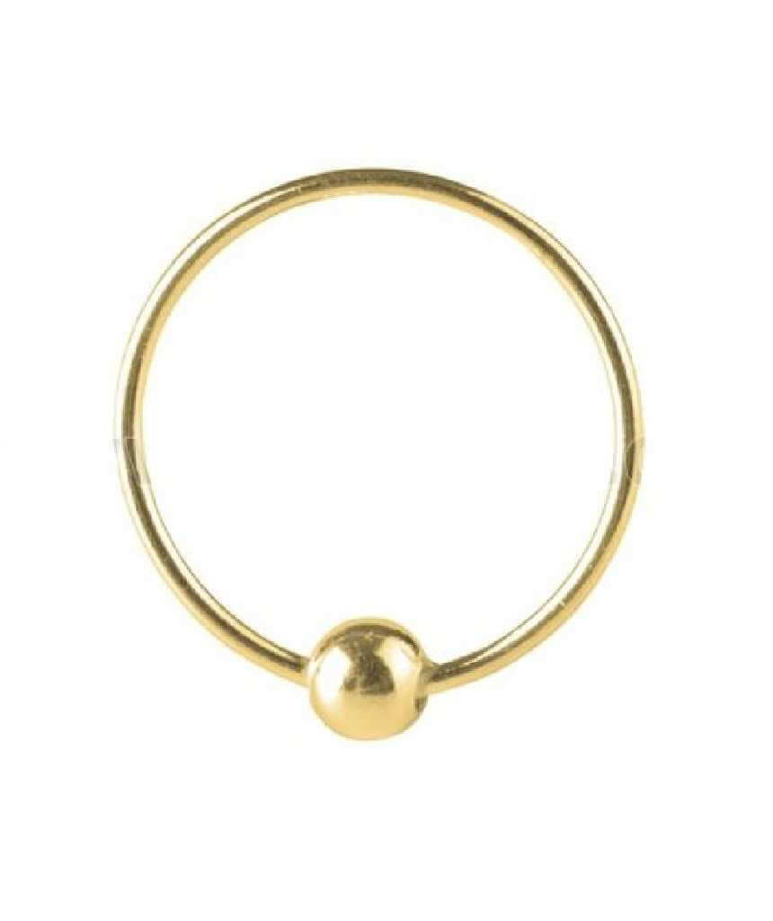 Urbiana Gold Nose Ring With Ball