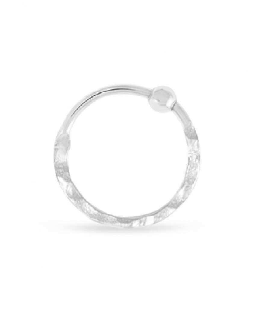 Urbiana Nose Ring With Hammered Cut
