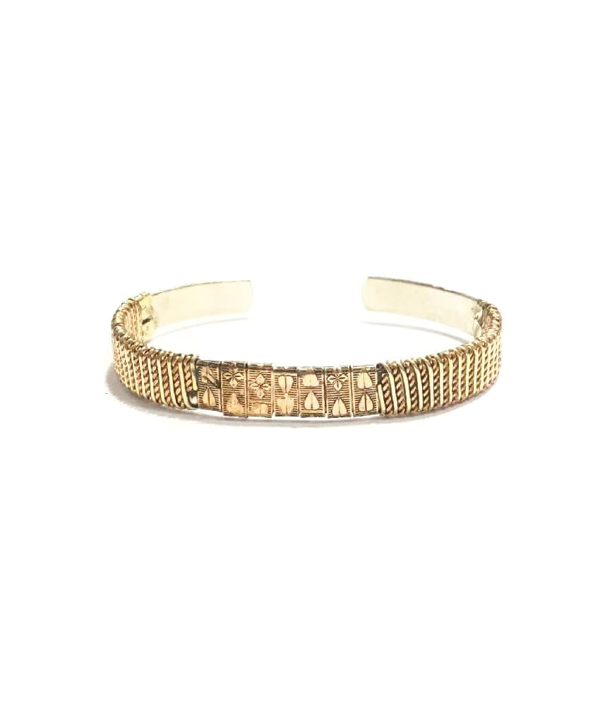 Ethnic Brass Bracelet