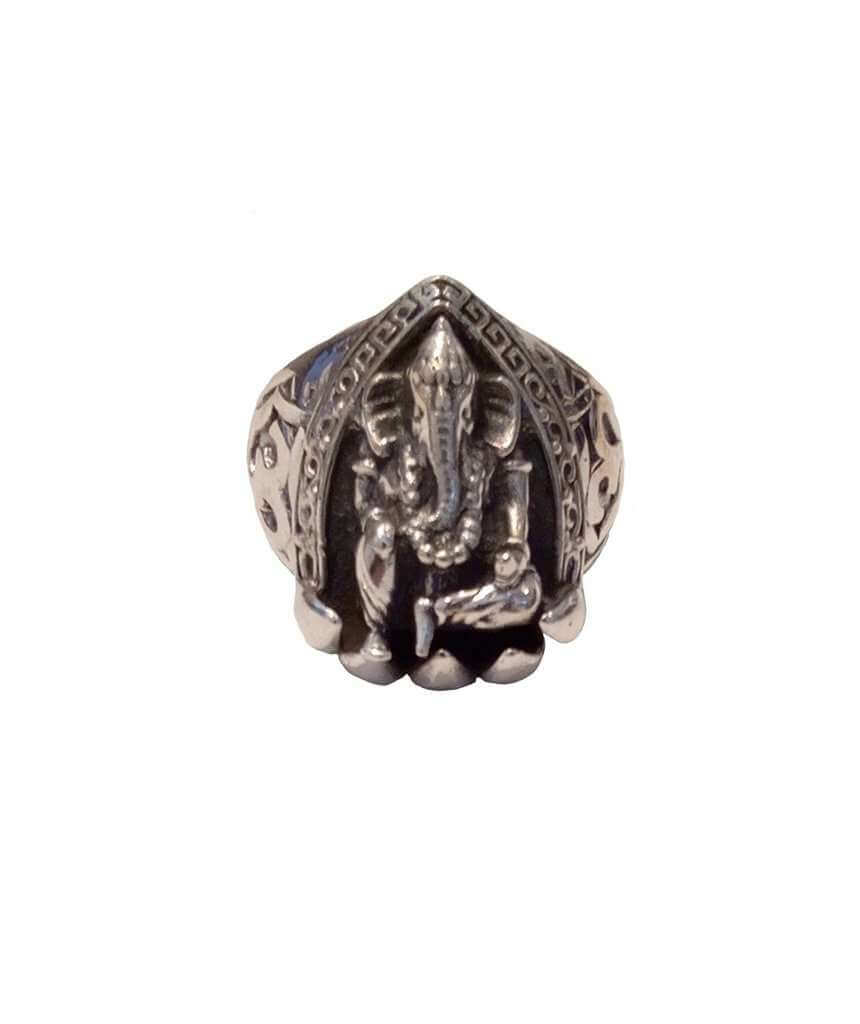 Urbiana Premium Sterling Silver Ganesha Ring