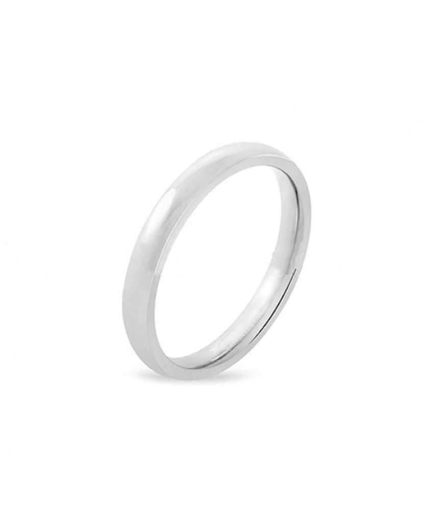 Urbiana Simple Silver Band Ring