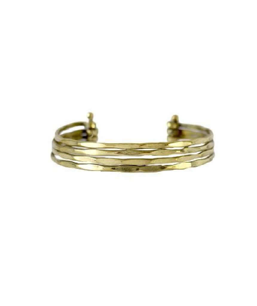 Multistrand Statement Brass Cuff