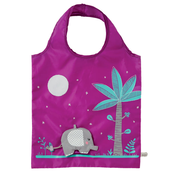 Sass & Belle  Elephant Foldable Shopping Bag