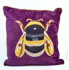 My Doris My Doris Purple Bee Cushion