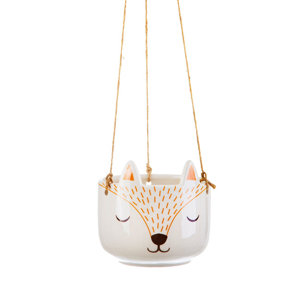 Woodland Fox Hanging Planter