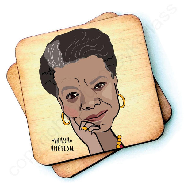 Lark London Maya Angelou Wooden Coaster
