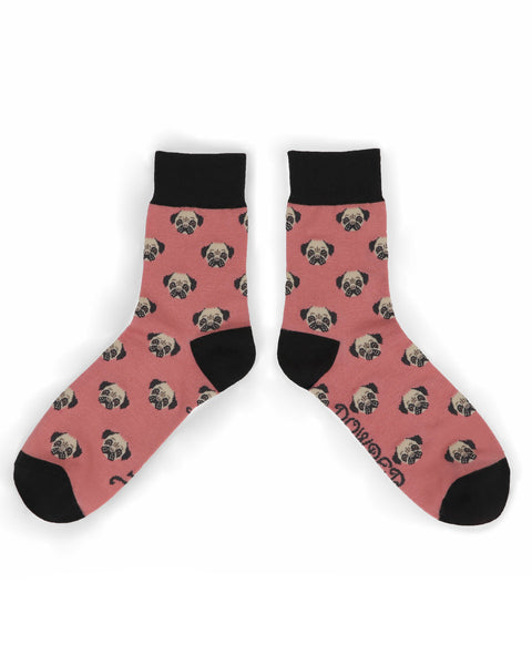 Pug Mens Bamboo Socks