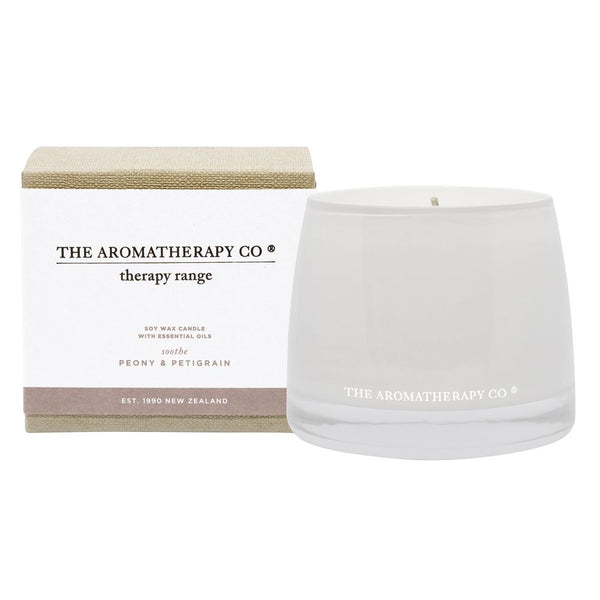 The Aromatherapy Co Soothe Therapy Petitgrain & Peony Candle
