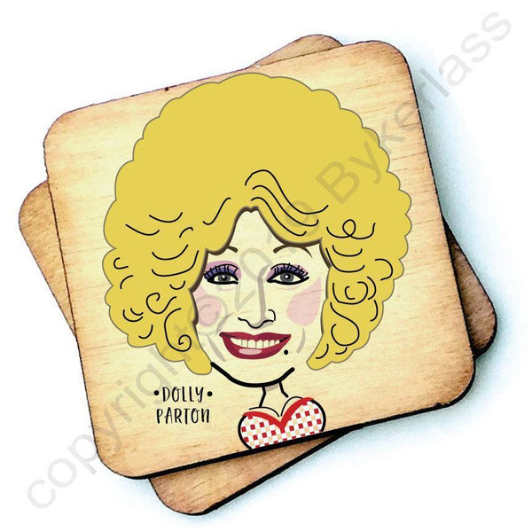 Lark London Dolly Parton Wooden Coaster