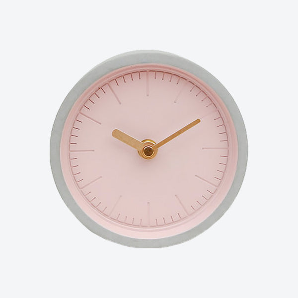 Pink Concrete Clock