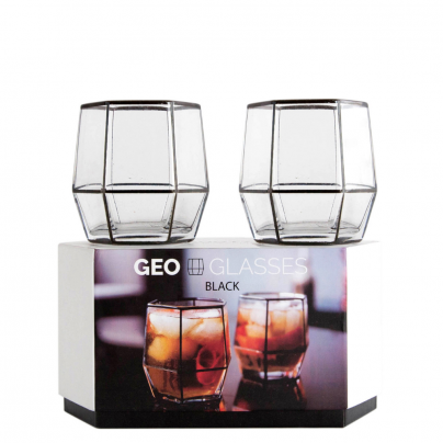 Geo Glass Black 2 Pack