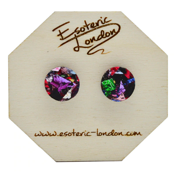 Esoteric London Colour Pop Studs - Confetti