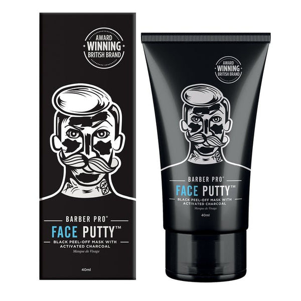 Barber Pro Face Putty Peel-off Mask With Activated Charcoal 40ml Tube
