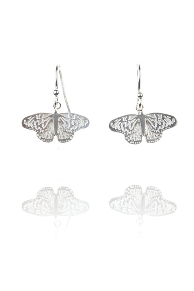 Amanda Coleman Amanda Coleman Sterling Silver Butterfly Earrings - Hooks