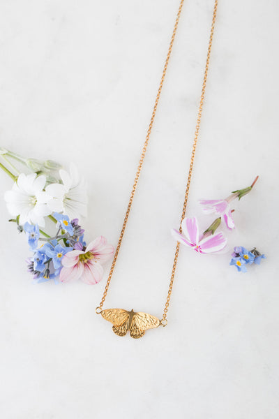 Amanda Coleman Gold Vermeil Butterfly Pendant