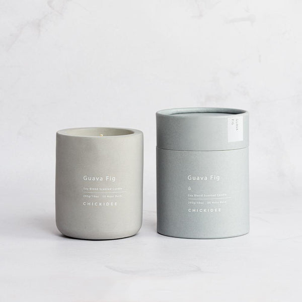 Chickidee Guava Fig Concrete Candle