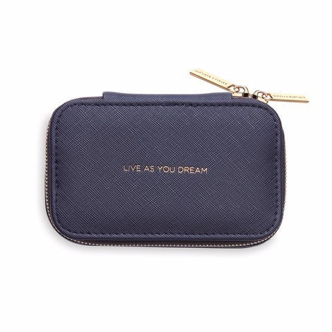 Estella Bartlett Jewellery Box - 'live As You Dream' (navy)