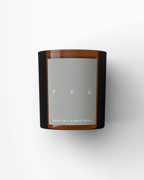 FYG Fyg Rock Salt & Driftwood Candle