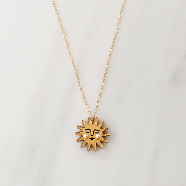 Julia Davey Sun Necklace By Wolf And Moon