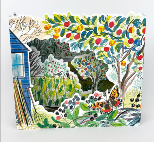 Orchard Allotment Greetings Card By Emily Sutton