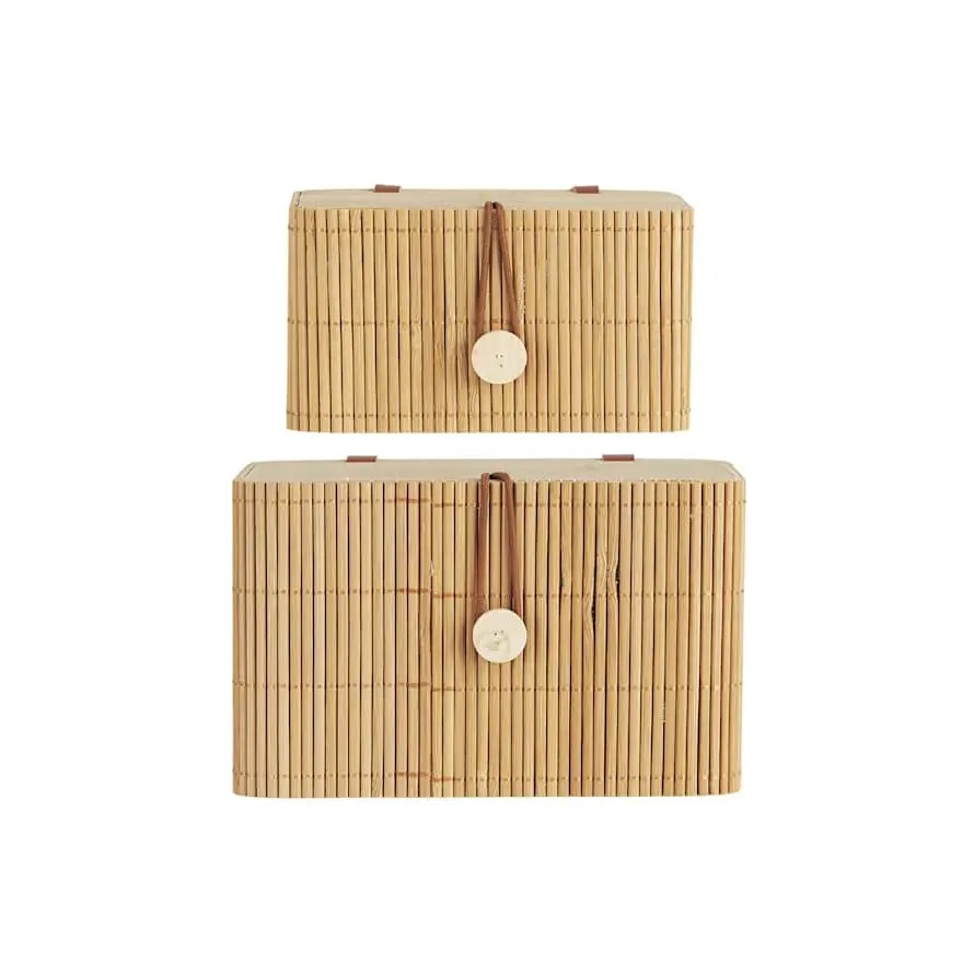 Ib Laursen Bamboo Box with Lid Set of 2