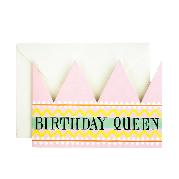 Birthday Card Queen Party Hat