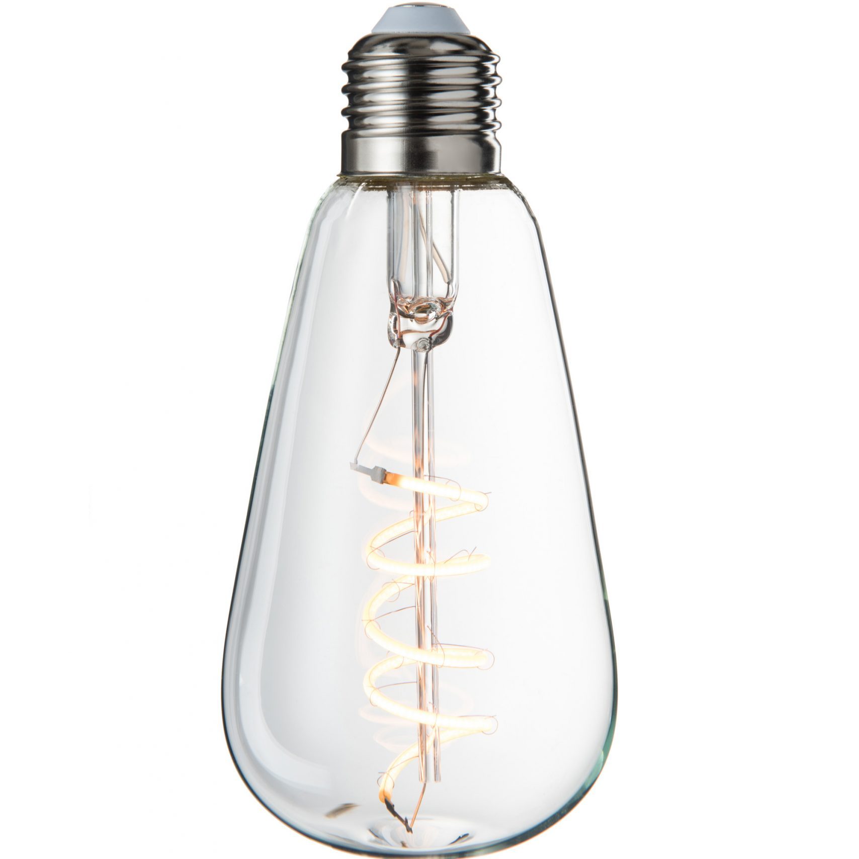 Spiral Transparent LED Rustic Bulb