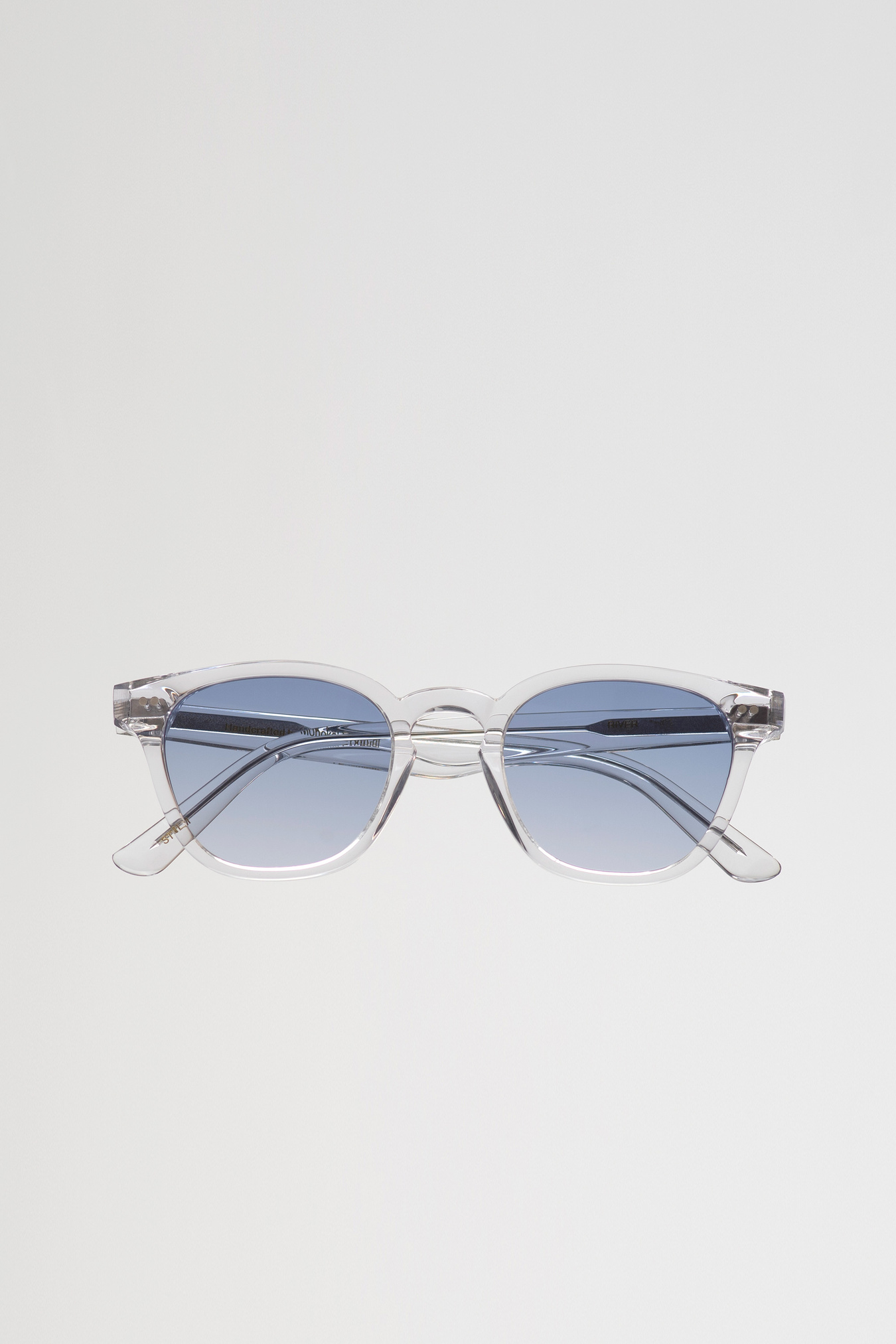 Monokel Eyewear River Crystal - Blue Gradient lens Sunglasses