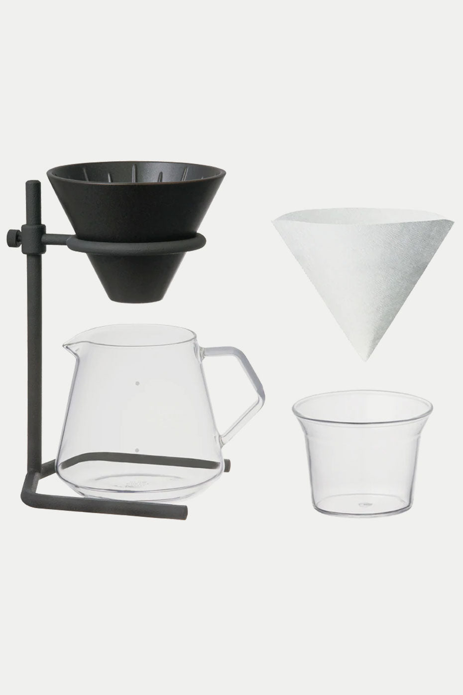 Kinto Black Scs-s04 Brewer Stand Set 4 Cups
