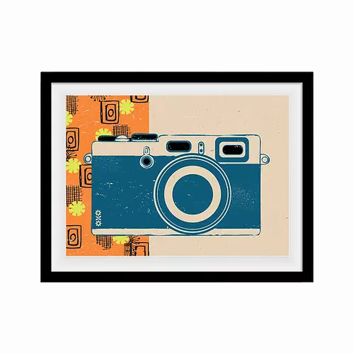 Retro Camera A3 Print