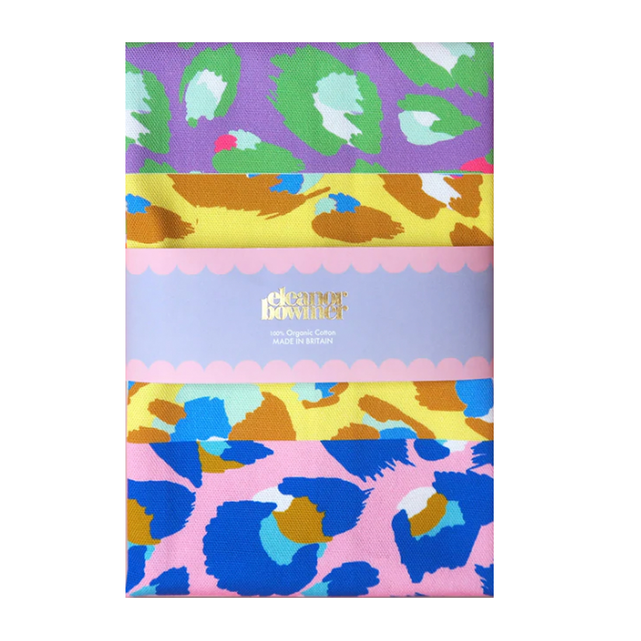 Eleanor Bowmer Multi Coloured Leopard Tea Towel