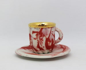 ManufacturedCulture Crema Espresso Cup In Red