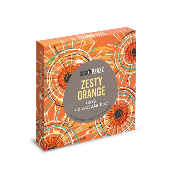 Zesty Orange Dark Chocolate Bar 80g (Vegan)