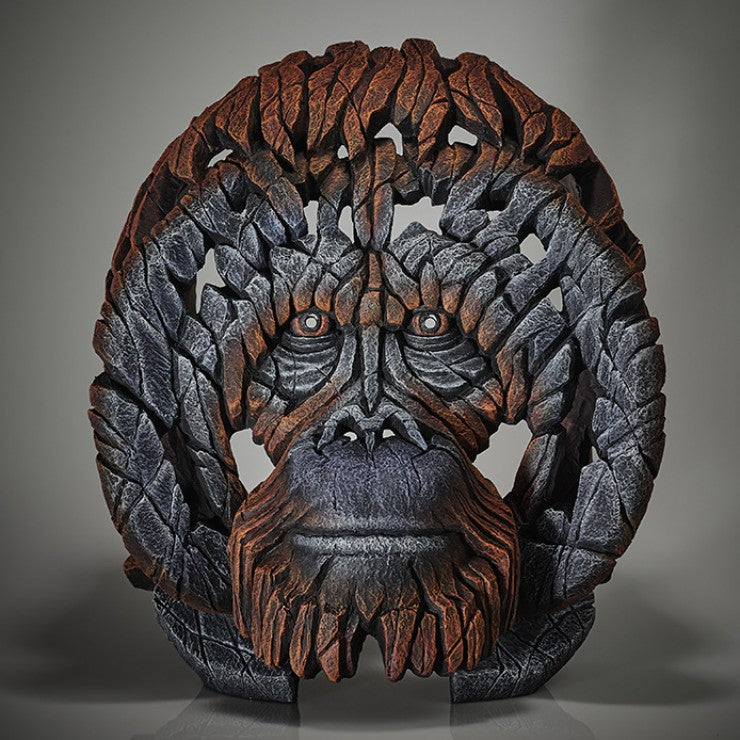 Edge Orangutan Bust Sculpture By Matt Buckley