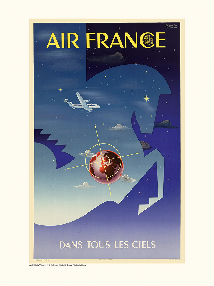 AIR France Air France / Dans tous les ciels A055 Poster