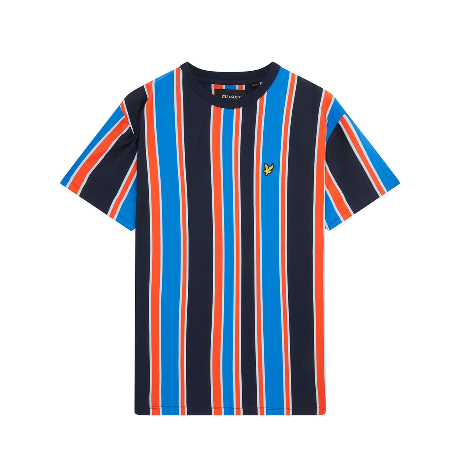 Lyle and Scott Lyle & Scott Vertical Stripe Tee Flyer Red & Spring Red
